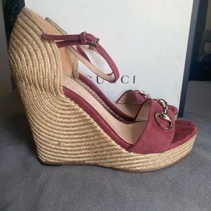 Gucci Caroline Espadrille Wedge